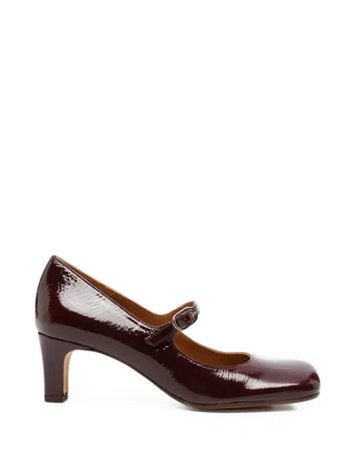 Chie Mihara Samai Patent-leather Pumps In Brown