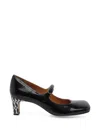 Chie Mihara Samai Squared-toe Pumps In Black