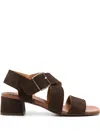 Chie Mihara 35mm Quisael Suede Sandals In Testa