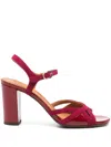 Chie Mihara Sandalo Tacco 75 In Cerise Rojo