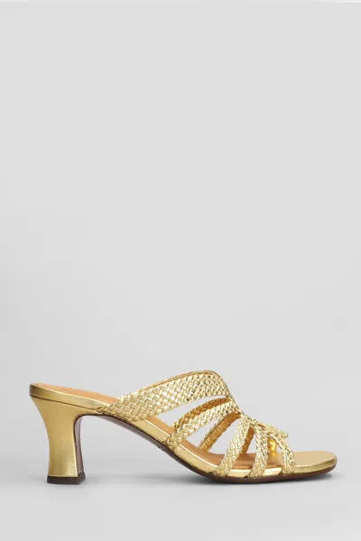 Chie Mihara Sandals In Gold Leather