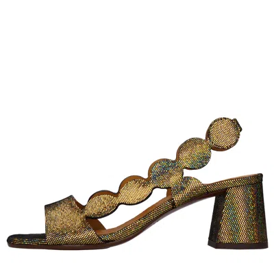 Chie Mihara Sandals In Oro Metallici E Grigi