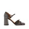 Chie Mihara Mira Ghillies Brogue-trim Pumps In Gray