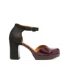 Chie Mihara 80mm Damaho Ankle-strap Block-heel Sandals In Brown