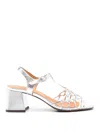 CHIE MIHARA SILVER SANDALS