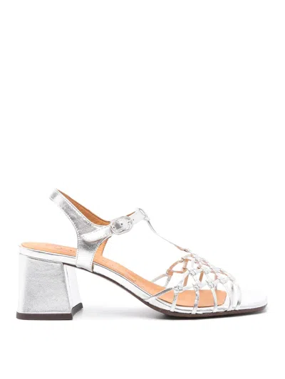 Chie Mihara Lantes 60mm Leather Sandals In Silver