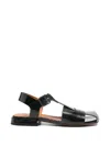 Chie Mihara Square-toe Leather Pumps In Black