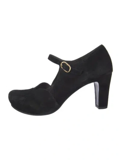 Pre-owned Chie Mihara Suede Pumps In Black