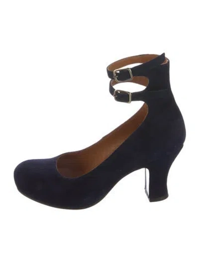 Pre-owned Chie Mihara Suede Pumps In Blue