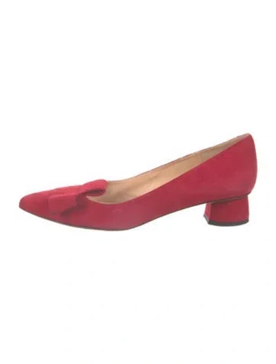 Pre-owned Chie Mihara Suede Pumps In Pink/red