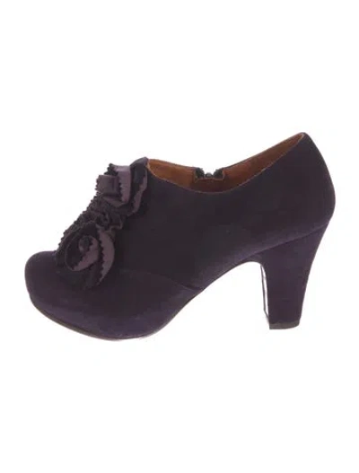 Pre-owned Chie Mihara Suede Pumps In Purple