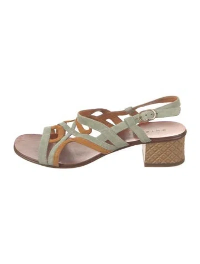 Pre-owned Chie Mihara Suede Sandals In Blue