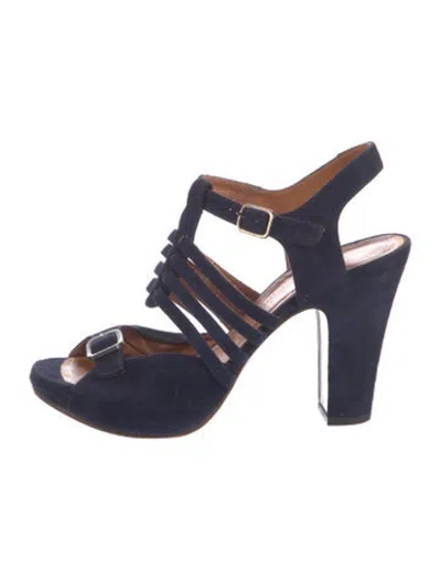 Pre-owned Chie Mihara Suede Sandals In Blue