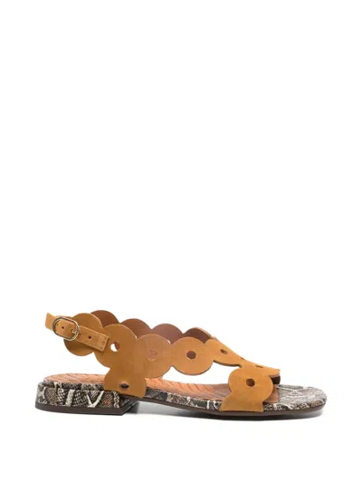 Chie Mihara Suede Sandals In Brown