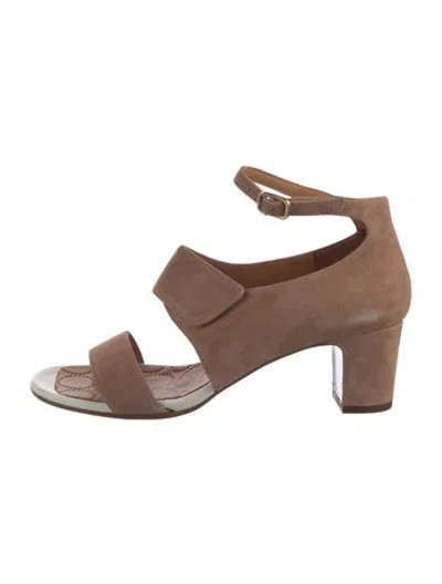 Pre-owned Chie Mihara Suede Sandals In Brown