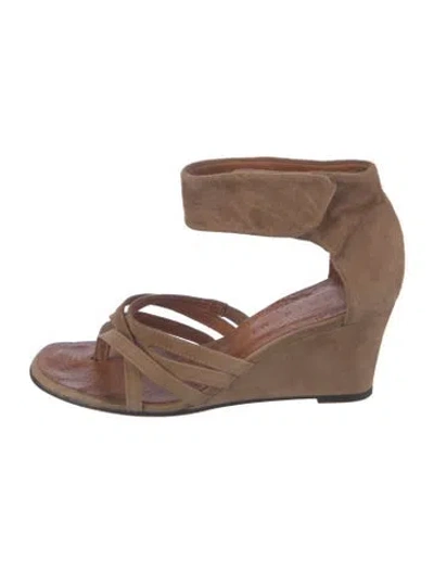 Pre-owned Chie Mihara Suede Sandals In Brown