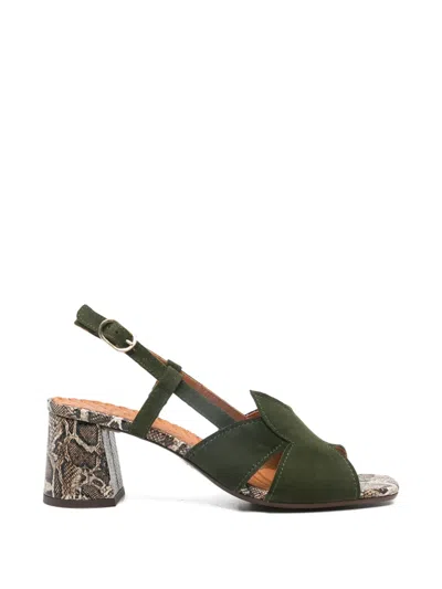 Chie Mihara Suede Sandals In Green