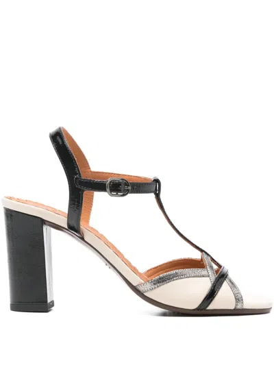 CHIE MIHARA T-STRAP BLOCK-HEEL SANDALS
