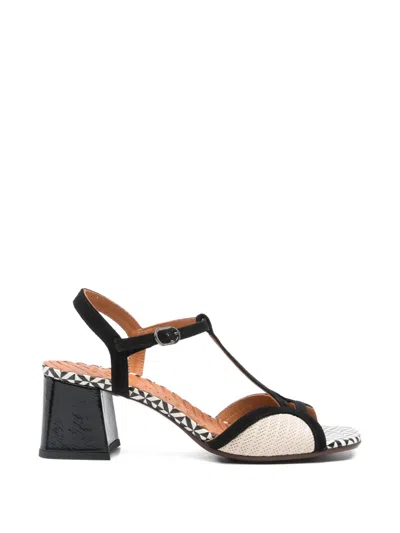 Chie Mihara T-strap Patterned Sandals In Neutral