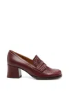 Chie Mihara Taleah Stud-embellished Leather Pumps In Red