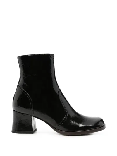 Chie Mihara Talena Leather Ankle Boots In Black