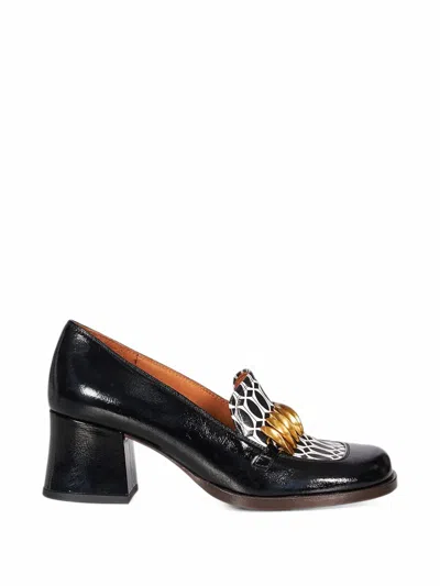 Chie Mihara Tibro Patterned Leather Pumps In Black