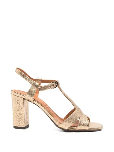Chie Mihara T-strap Sandals In Gold