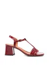 Chie Mihara T-strap Sandals In Red