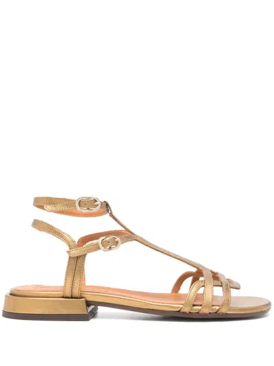 Chie Mihara Tyal Flat Sandals In Gold