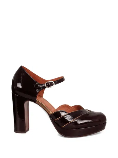 Chie Mihara Uyako Patent Leather Pumps In Burgundy
