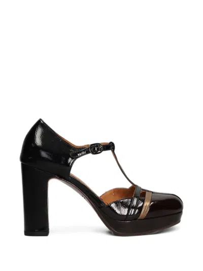 Chie Mihara Uyaro T-bar Patent Leather Pumps In Black