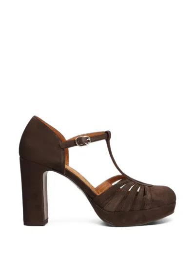 Chie Mihara Uyelo T-bar Heeled Pumps In Brown