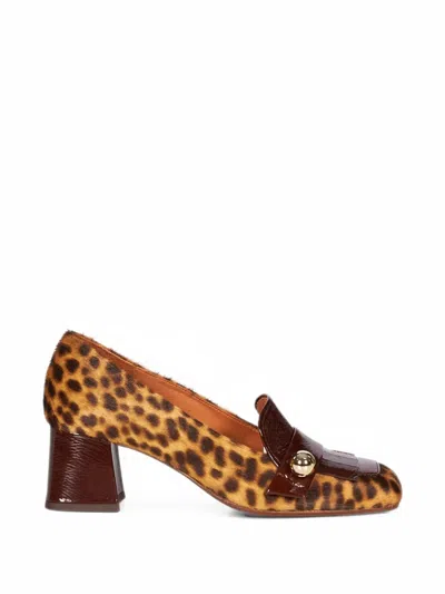 Chie Mihara Volteo Leopard-print Patent-leather Pumps In Animal Print