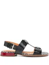 Chie Mihara Wayway Sandals In Black