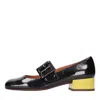 Chie Mihara With Heel Black In Nero Scuri
