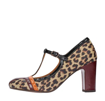 Chie Mihara With Heel Multicolour In Animal Print