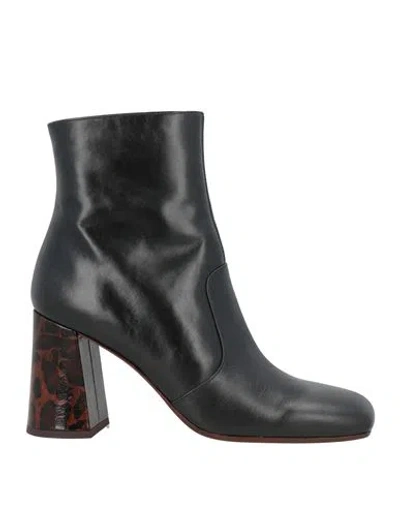 Chie Mihara Woman Ankle Boots Black Size 11 Leather