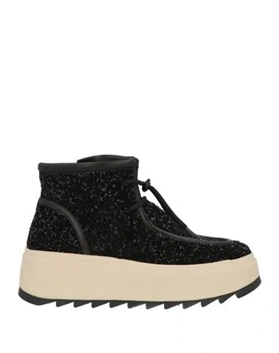 Chie Mihara Woman Ankle Boots Black Size 11 Leather In Multi