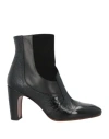 Chie Mihara Woman Ankle Boots Black Size 8 Leather In Black