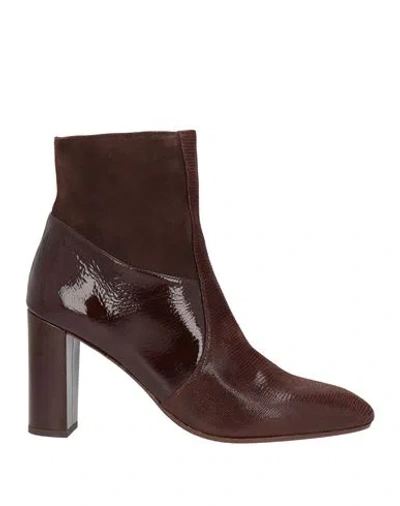 Chie Mihara Woman Ankle Boots Chocolate Brown Size 9 Leather