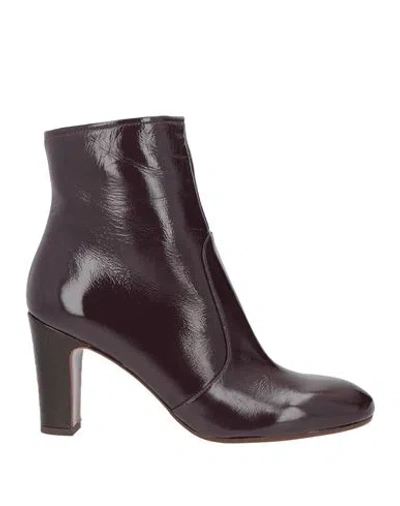 Chie Mihara Woman Ankle Boots Garnet Size 9 Leather In Red