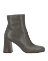 Chie Mihara Woman Ankle Boots Grey Size 7 Leather