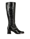 Chie Mihara Woman Boot Black Size 8 Leather In Black