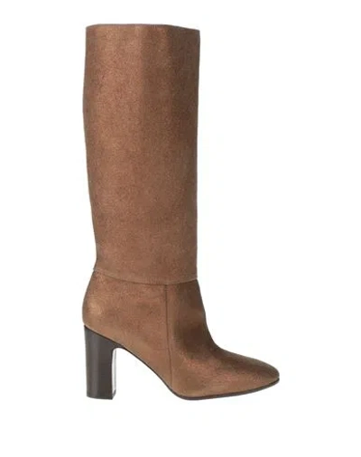 Chie Mihara Woman Boot Bronze Size 6.5 Leather In Yellow