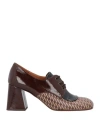 Chie Mihara Woman Lace-up Shoes Chocolate Brown Size 10 Leather In Brown