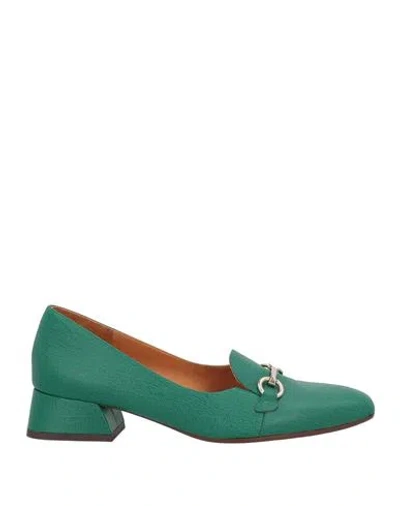 Chie Mihara Woman Loafers Emerald Green Size 7 Leather