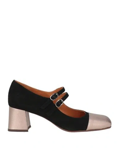 Chie Mihara Woman Pumps Black Size 9 Leather In Multi