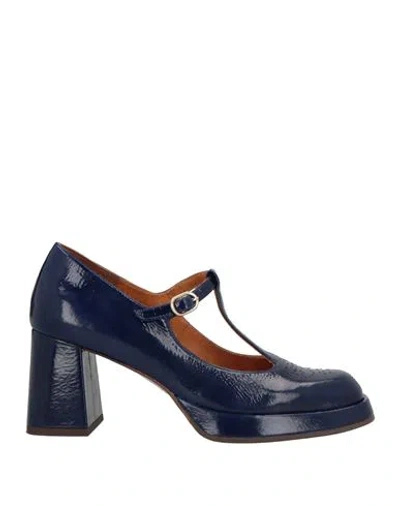 Chie Mihara Woman Pumps Blue Size 7 Leather