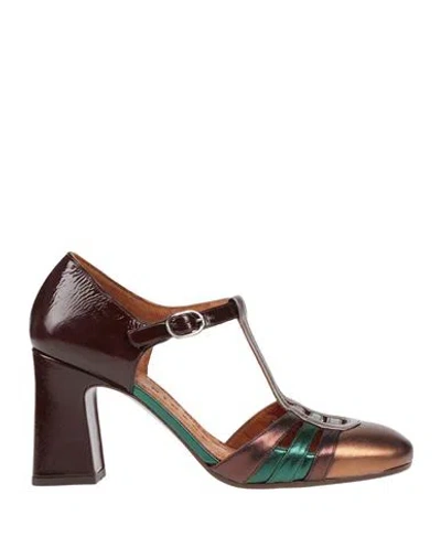 Chie Mihara Woman Pumps Bronze Size 8 Leather In Yellow