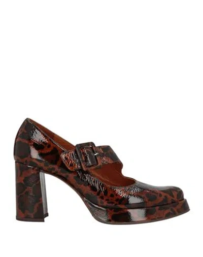 Chie Mihara Woman Pumps Brown Size 10 Leather